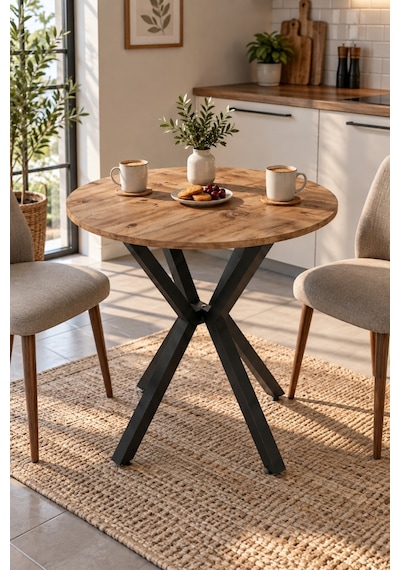 Sulorahome Yuvarlak Mutfak Masası 70 Cm Atlantik Kahverengi Atlantik Çam Sulorahome Yuvarlak Mutfak Masası 70 Cm Atlantik Kahverengi Atlantik Çam