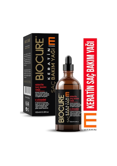 Biocure E Vitamini Katkılı Keratin Saç Bakım Yağı 100 ML