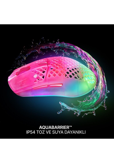 Steelseries Aerox 3 Wireless Gen 2 - Magenta Haze 4K Kablosuz Gaming Mouse