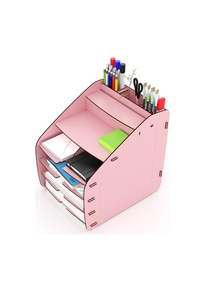 Design Otto Fx Large Modest 6 Renk A4 Evrak Rafı Masaüstü Organizer Pembe - 74202719 Pembe