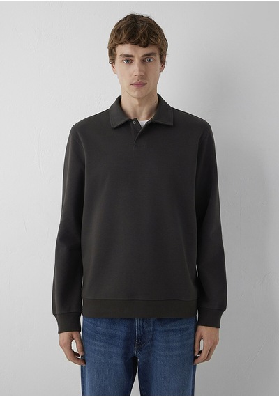 Mavi Polo Yaka Sweatshırt Espresso Kahverengi