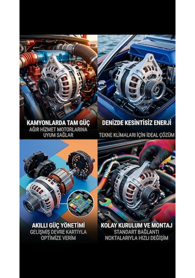 12v 150a Yüksek Güçlü Şarj Dinamosu - Doğan Slx, Şahin, R9/r11, Bmc Fatih Uyumlu Klimalı Araçlar