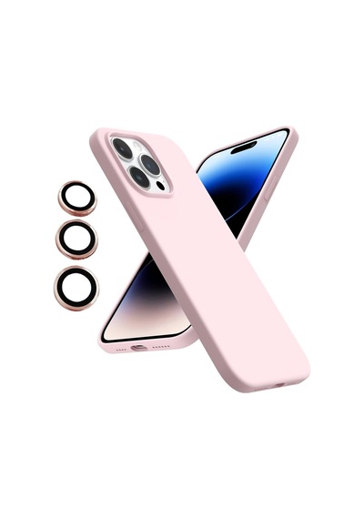 Apple Uyumlu iPhone 14 Pro Max Kılıf Kamera Lensli Lansman Silikon Kapak