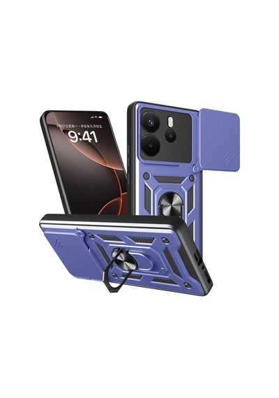 Note 14 4g Pars Lens Yüzüklü Silikon - Lacivert
