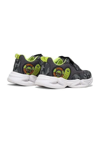 Tonny Black Çocuk Unisex Füme Kamuflaj Tonny Black Işıklı Cırtlı Ayakkabı Çok Renkli