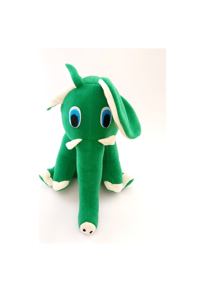 Joytoytr Peluş Fil Oyuncak 35 Cm Oyun Arkadaşı Yerli Üretim Yeşil
