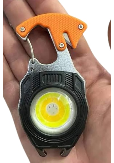 Zero Land El Feneri Led Anahtarlık Çok Fonksiyonlu Mini Muratech - 39 Çakmak Özellikli Çok Renkli