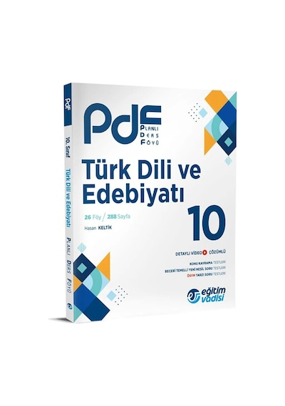 Eğitim Vadisi 10. Sınıf Türk Dili Ve Edebiyatı Pdf Planlı Ders Föyü