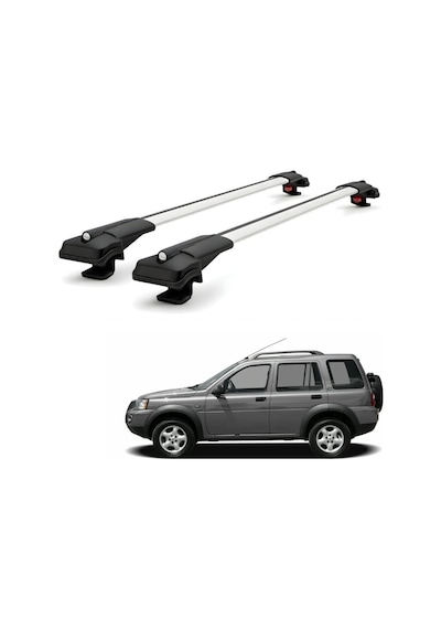 Land Rover Freelander 1 L314 5 Kapı 1997-2006 İçin Ara Atkı Tavan Barı , Araç Üstü Ekipman Taşıma Barı Gri 2 Adet