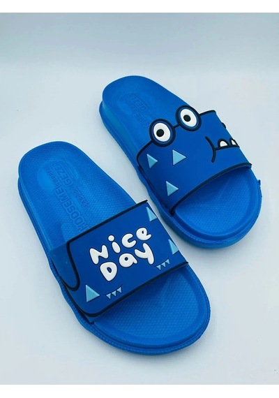 Gezer Nice Day Erkek Çocuk Terlik Mavi