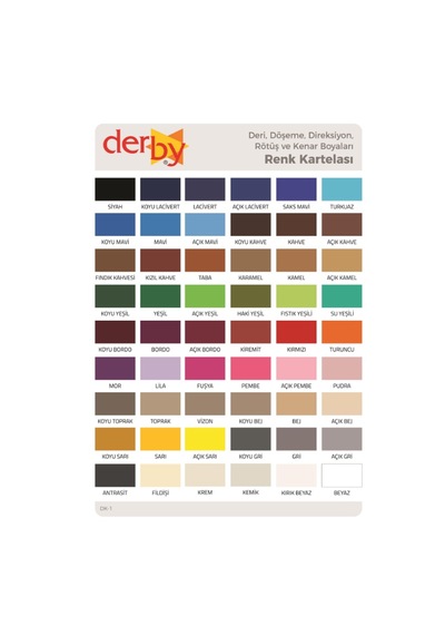 Derby Deri Mont Boyası ve Sabitleme Cilası 100 G Set