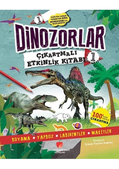 Dinozorlar Çıkartmalı Etkinlik Kitabı - 1 - Penny Worms - Sabri Ülker Vakfı