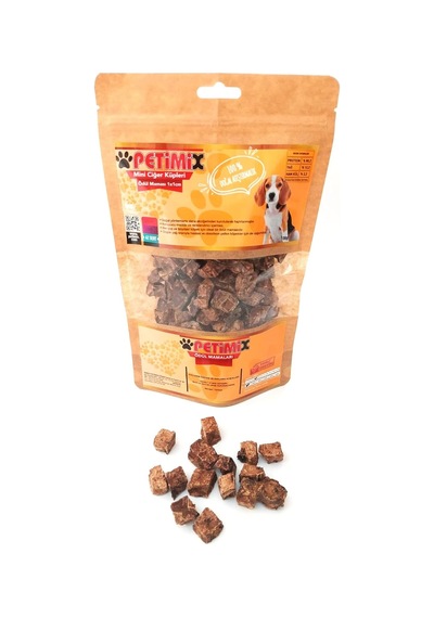 Mini Ciğer Küpleri 100g Köpek Ödül Maması