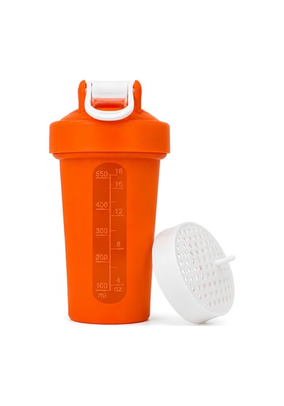 Gym Shaker 550 Ml Ölçekli Ve Sızdırmaz Kapaklı Protein Shaker Siyah