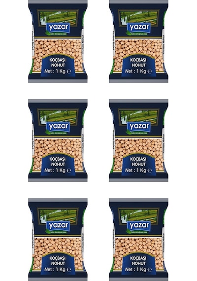 Yazar Koçbaşı Nohut 6 x 1 KG