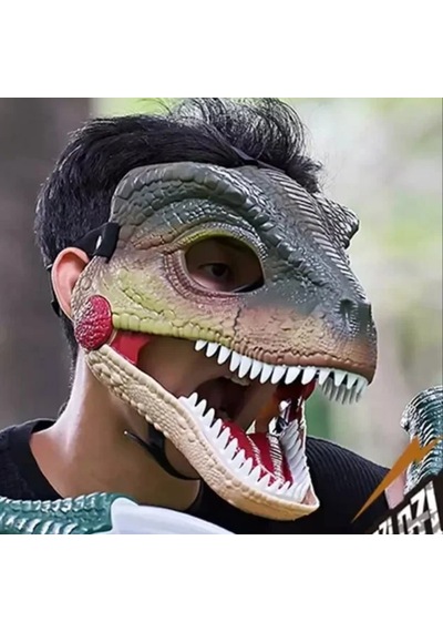 Sesli Ve Hareketli Raptor Maskesi
