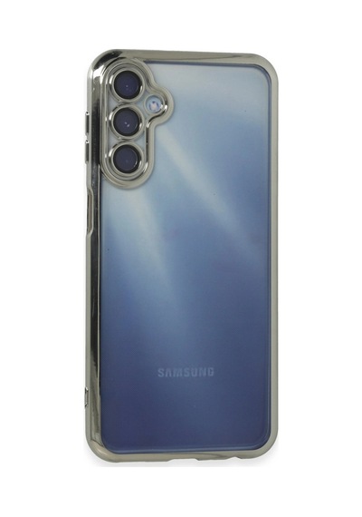 Samsung Galaxy A15 4g Kılıf Razer Lensli Silikon - Gümüş