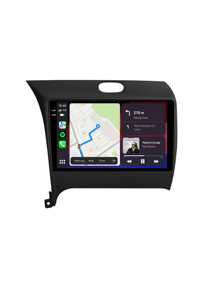 Kia Cerato 2013-2018 Android Multimedya Carplay Android Auto Navigasyon Kameralı 8gb Ram 64gb 9"