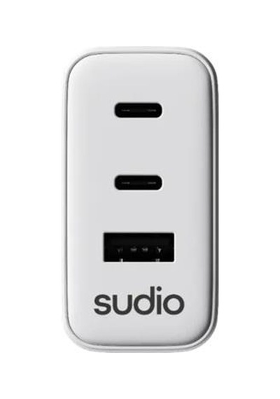 Sudio P3 Gan Güç Adaptörü Usb,type C 65w Beyaz