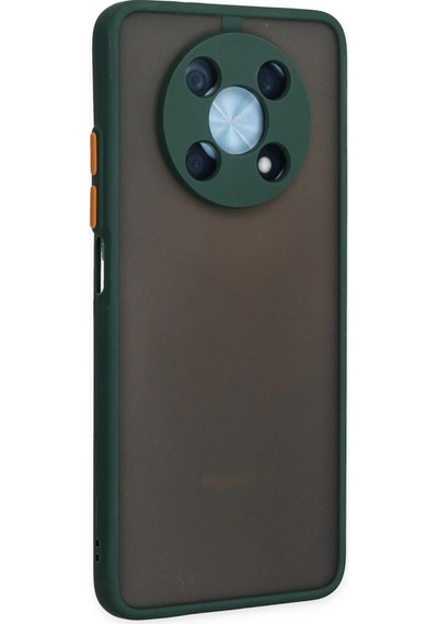 Huawei Nova Y90 Kılıf Montreal Silikon Kapak - Yeşil Düz Renkli