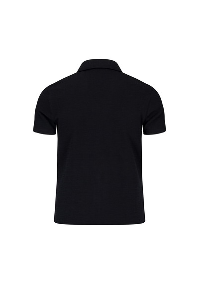 Hatemoğlu Siyah Regular Fit Apaş Yaka Gömlek