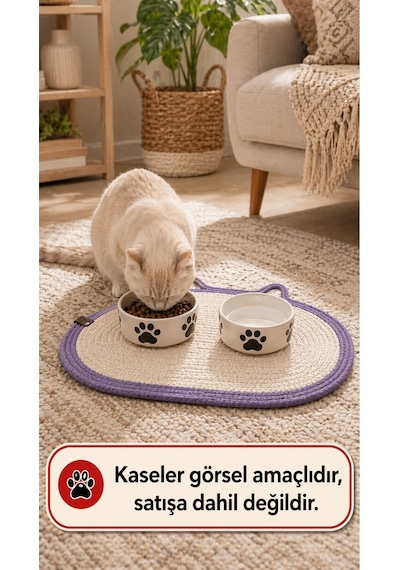 Kedi Ve Köpek Mama Ve Su Kabı Paspası