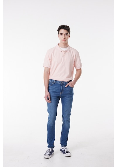 Lee Malone Skinny Fit Dar Kesim Düşük Bel Çok Dar Paça Mavi Erkek Esnek Jean Denim Kot Pantolon L736AHKR Mavi