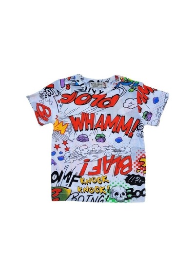 Woo Rage Erkek Çocuk Araba, Motorsiklet,panda,yazılı Tshirt-11751-renkli Çok Renkli
