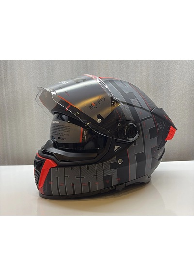 Axxıs Kask Hawk Evo Sv Type Studıo B5 Mat Kırmızı/siyah Kırımızı/siyah