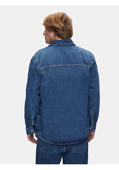 Ltb Aıdan Klasik Kesim Jean Gömlek 010096123815881 55784 Orta Mavi