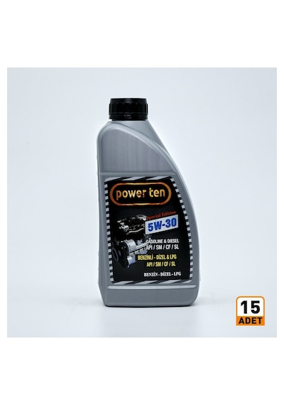 Power Ten 5w30 Motor Yağı 900 Ml 15 Adet 1 Koli