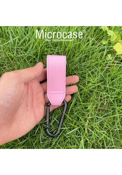 Microcase Portatif İşlevsel Yük Eşya Poşet Taşıma Kancası Bebek Arabası Kancası 2 Adet- Al4998 Pembe