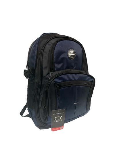 Cakard Su Geçirmez Kalın Ortopedik Çok Bölmeli Laptop Okul Gezi Seyahat Kamp Sırt Çantası Büyük 30x47cm Lacivert