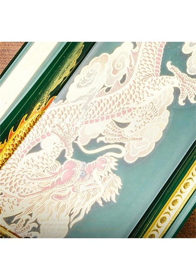 Lubinski Elegant Dragon İkili Dikdörtgen Puro Küllüğü Yeşil Lb-876