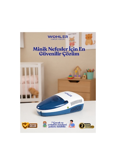 Wohler Kompresörlü Nebülizatör Hava Buhar Makinesi
