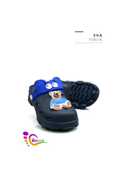 Sermoda Gözlük Desen Ayıcıklı Eva Çocuk Plaj Havuz Terlik Sabo Terlik Lacivert Mavi Sermoda Gözlük Desen Ayıcıklı Eva Çocuk Plaj Havuz Terlik Sabo Terlik Lacivert Mavi
