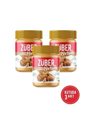 Züber Nutzilla Fındık Kreması 315g X 3 Adet Yeni