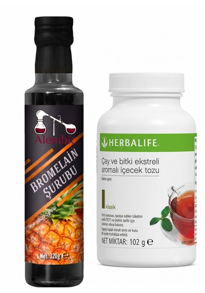 Klasik Aromalı 102 Gr Büyük Çay Alembic Bromelain Hediyeli