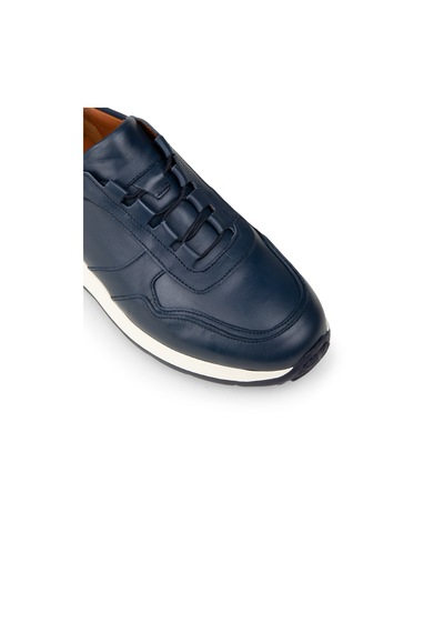 Deery Erkek Hakiki Deri Lacivert Sneaker Ayakkabı - E8210mlcve01 Lacivert