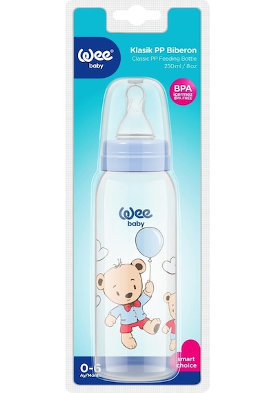 Klasik Pp Biberon 250 ML - Mavi (2'Lİ SET)