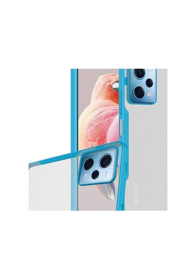 Xiaomi Redmi Note 12 5g Kılıf Platin Silikon - Mavi Evimdeyokyok