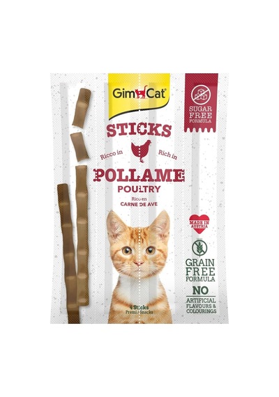 Ayrex Sticks Kümes Hayvanı Etli Tahılsız Ödül Çubukları, 4'lü 4 X 20 Gr