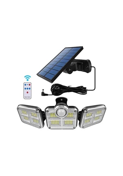 Solar Panelli Uzaktan Kumandalı 122 Led Bahçe Aydınlatması Standart