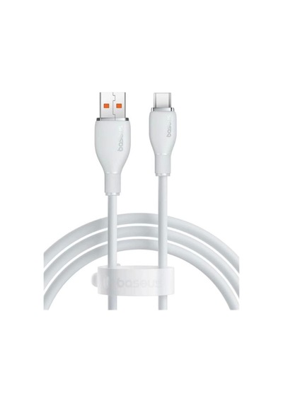 Baseus P10355703221-00 Pudding Hızlı Şarj Özellikli Usb Type-c 100w Kablo 1.2m Beyaz