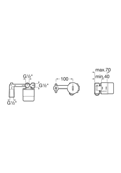 Roca Unıversal Ankastre Lavabo Sıva Altı Grubu A525220603