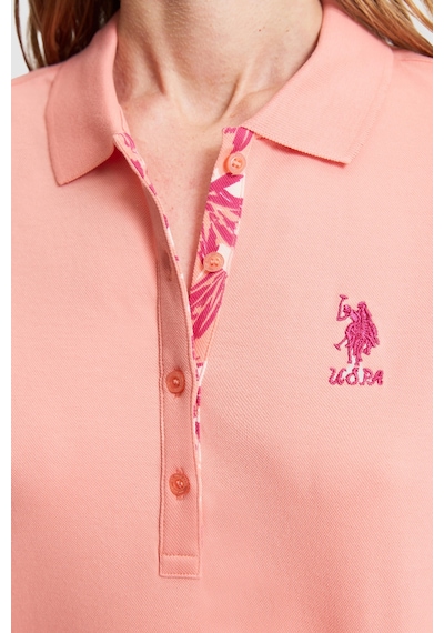 U.s. Polo Assn. Kadın Mercan Tişört Basic 50326475-vr204 Coral