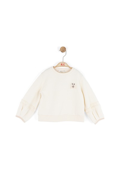 Xo Kids Kız Çocuk Sweatşirt 1-4 Yaş 39603 Krem