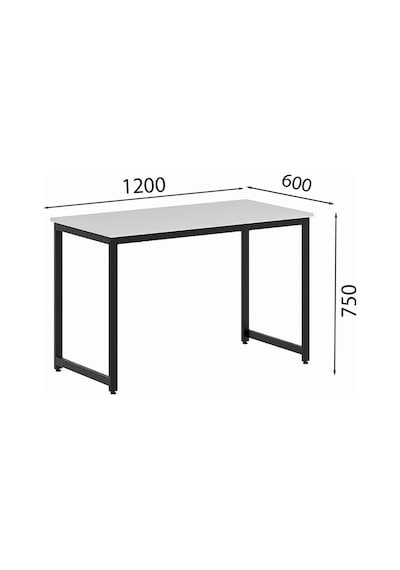 Çalışma Masası Bilgisayar Masası Ofis Masası 60 X 120 Cm - Beyaz