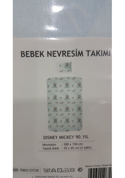 Zorlu Tekstil Dısney Mıckey 90Yıl Bebek Nevresim Seti