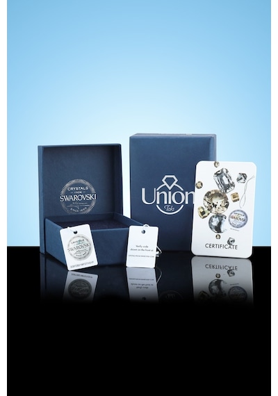 Union Swarovski Crystal Kadın 10 Mm Çerveli Gümüş Kolye